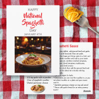 Frohen Nationalen Spaghetti-Tag | 4. Januar