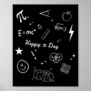 Frohen Pi-Tag, sei lustiger Mathematiklehrer Liebh Poster