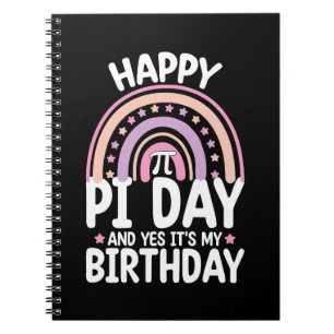 Frohen Pi-Tag Und Ja Es Ist Mein Geburtstag Mathe Notizblock