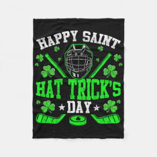 Frohen Sankt Hut-Trick-Tag Eishockey St. Patrick Fleecedecke