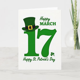 Frohen St. Patrick Tag 17 Karte