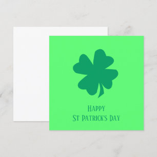 Frohen St. Patrick's Day 2025 Irischer grüner Sham Feiertagskarte