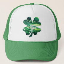 Frohen St. Patrick's Day 4-Blatt-Kleeblatt Irische