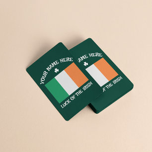 Frohen St. Patrick's Day Benutzername Kleeblatt Karte