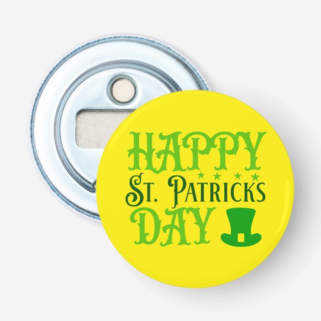 Frohen St. Patrick's Day Flaschenöffner (Vorderseite)