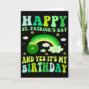 Frohen St. Patrick's Day Geburtstag Saint Paddys F Karte