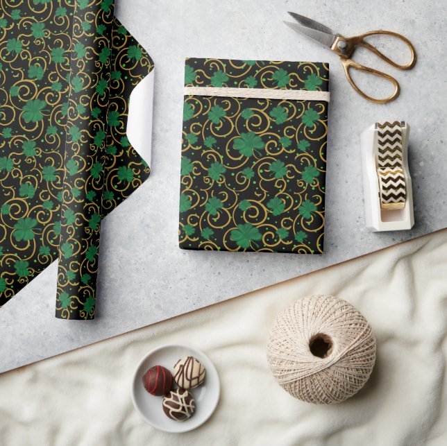 Frohen St. Patrick's Day Geschenkpapier (Kunsthandwerk)