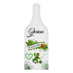 Frohen St. Patrick's Day Glas Schneidbrett Schneidebrett