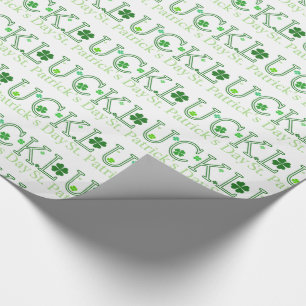 Frohen St. Patrick's Day Glück Geschenkpapier