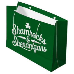 Frohen St. Patrick's Day Glücksklee&Scherereien Große Geschenktüte