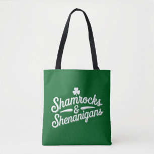 Frohen St. Patrick's Day Glücksklee&Scherereien Tasche