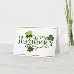 Frohen St. Patrick's Day Gruss Karte