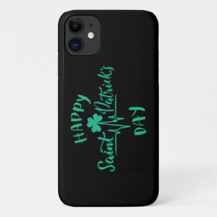 Frohen St. Patrick's Day Herzschlag Puls Kleeblatt Case-Mate iPhone Hülle