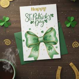 Frohen St. Patrick's Day Irische Grußkarte Feiertagskarte