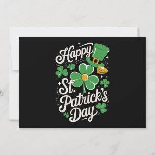 Frohen St. Patrick's Day Irisches Erbe St Patty's  Einladung