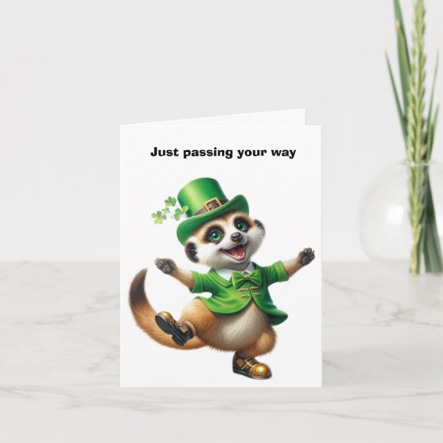 Frohen St. Patrick's Day Karte (Vorderseite)