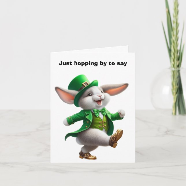 Frohen St. Patrick's Day Karte (Vorderseite)