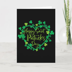 Frohen St. Patrick's Day Kleeblatt Irischer Heilig Karte