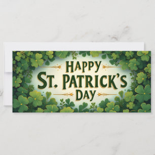 Frohen St. Patrick's Day Kleeblatt Kunst