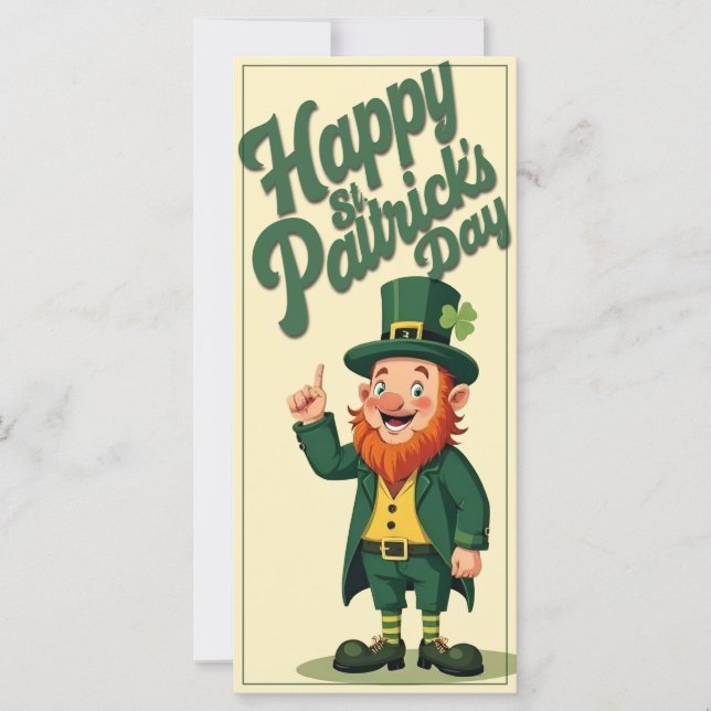 Frohen St. Patrick's Day Kleiner Kobold (Vorderseite)