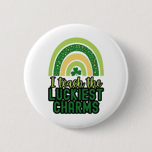 Frohen St. Patrick's Day Lehrer Schule Sankt Patri Button