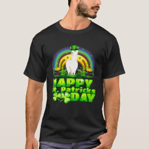 Frohen St. Patrick's Day Leprechaun-Hut Llama Prem T-Shirt