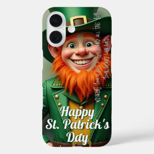 Frohen St. Patrick's Day Leprechaun iPhone 16 Hülle