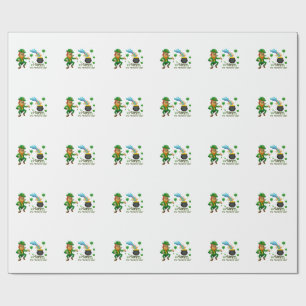 Frohen St. Patrick's Day Leprechaun Regenbogen Geschenkpapier