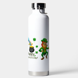 Frohen St. Patrick's Day Leprechaun Regenbogen  Trinkflasche