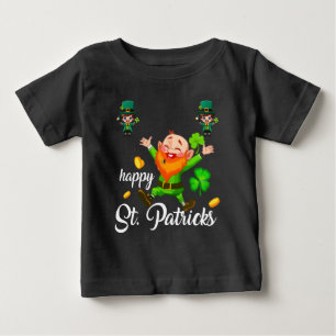 Frohen St. Patrick's Day Leprechaun Süßes Irisches Baby T-shirt