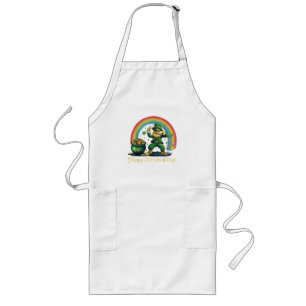 Frohen St. Patrick's Day Lustiger Kobold Lange Schürze