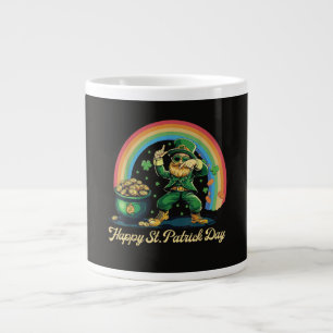 Frohen St. Patrick's Day Lustiger Leprechaun Jumbo-Tasse