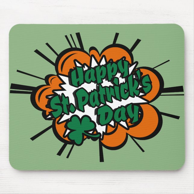 Frohen St. Patrick's Day Mousepad (Vorne)