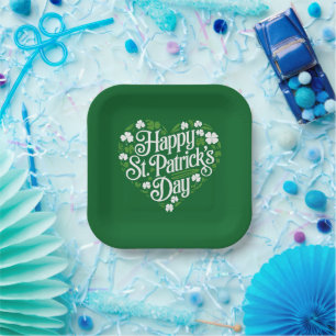 Frohen St. Patrick's Day Pappteller