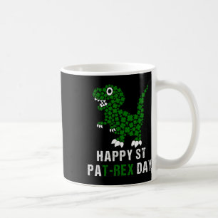 Frohen St. Patrick's Day Patrex T-Rex Dinosaur Lus Kaffeetasse