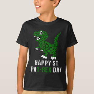 Frohen St. Patrick's Day Patrex T-Rex Dinosaur Lus T-Shirt