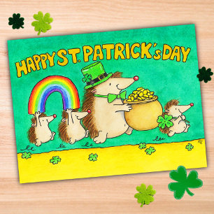 Frohen St. Patrick's Day Postkarte