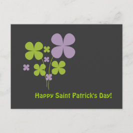 Frohen St. Patrick's Day Postkarte