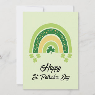 Frohen St. Patrick's Day Regenbogen Grün Gold Feiertagskarte