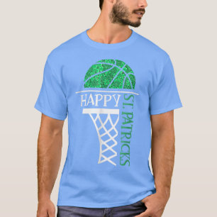 Frohen St. Patrick's Day Shamrock Basketballspiele T-Shirt