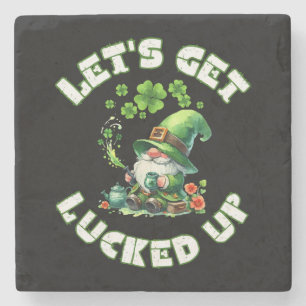 Frohen St. Patrick's Day Steinuntersetzer