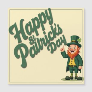 Frohen St. Patrick's Day Süßer Kobold Magnetkarte