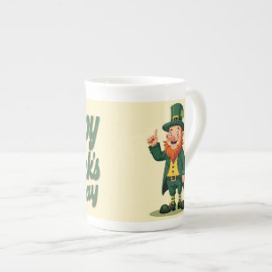 Frohen St. Patrick's Day Süßer Kobold Prozellantasse