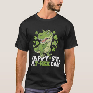 Frohen St. Patrick's Day T-Rex und Shamrocks St. P T-Shirt