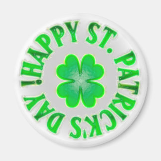 Frohen St. Patrick's Day! Vintage Kleeblatt Magnet