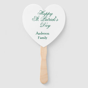 Frohen St. Patrick's Tag Familienname grün sminima Fächer