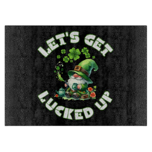 Frohen St. Patrick's Tag Schneidebrett