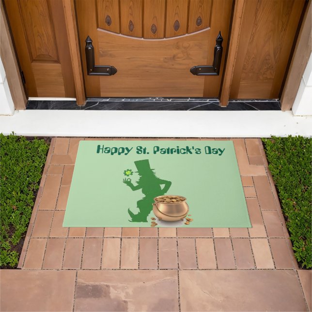 FROHEN ST. PATRICK'TAG KOBOLD  FUßMATTE (Außenbereich)