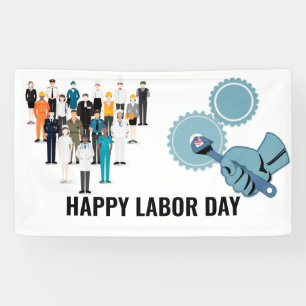 Frohen Tag der Arbeit, Amerika Banner