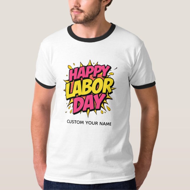 Frohen Tag der Arbeit T-Shirt (Vorderseite)